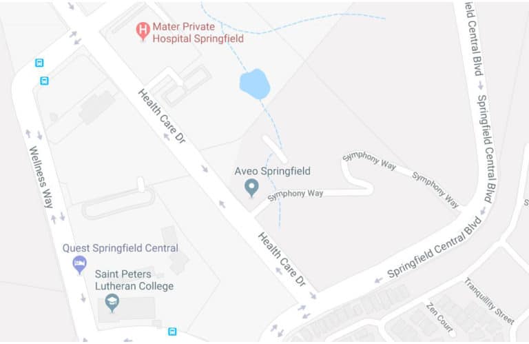 Quest Springfield Central location map - Ipswich First