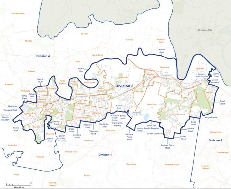 Ipswich’s new electoral divisions explained Division 3 Ipswich First