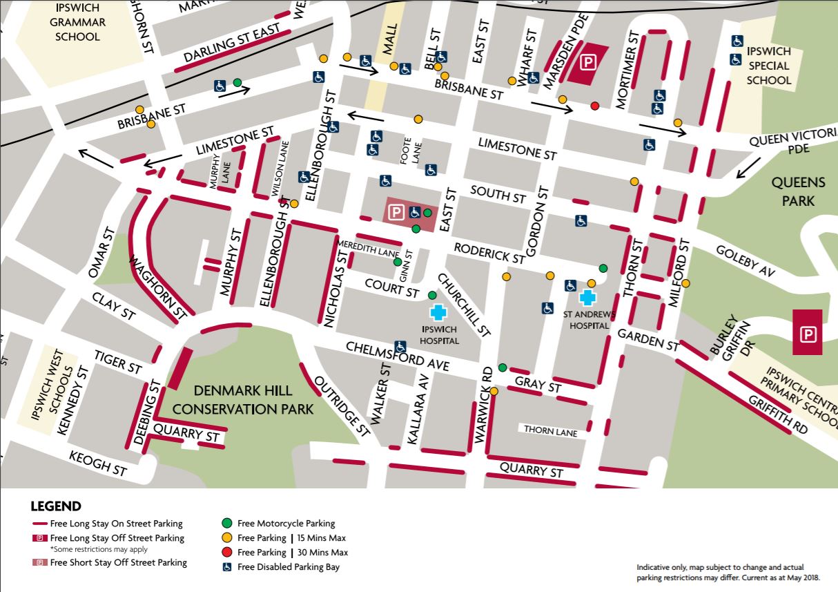 Ipswich Hospital Car Park Map