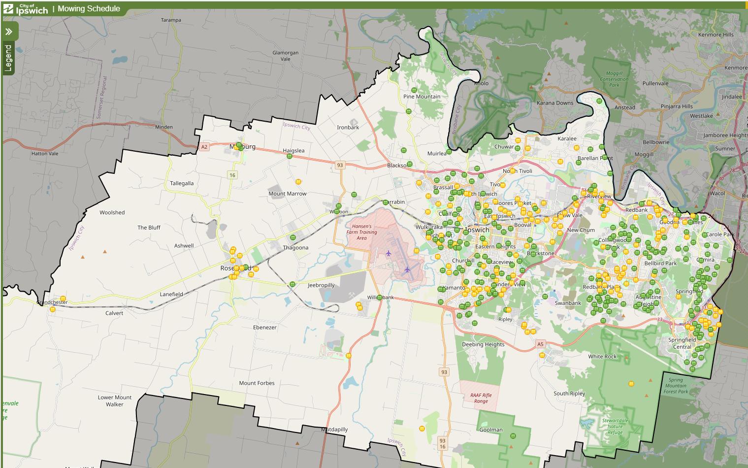 Mowing map